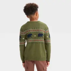 Boys' Bear Fair Isle Pullover Sweater - Cat & Jack&trade; Green