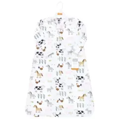 Hudson Baby Long Sleeve Cotton Jersey Sleeping Bag, Sack, Blanket, Cute Farm