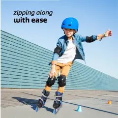 New Bounce Roller Skates for Kids, 4 Wheel Inline Roller blades, Adjustable 