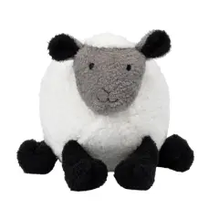 Lambs & Ivy Sleepy Sheep Plush White/Black/Gray Sheep Stuffed Animal Toy - Wooly