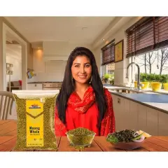 Moong Whole (Whole Mung Beans w/Skin) - 64oz (4lbs) 1.81kg - Rani Brand Authentic Indian Products