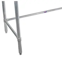 John Boos Maple Wood Top Work Table with Galvanized Steel Base, 48 x 30 x 1.5"