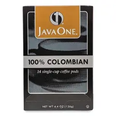 Java One Coffee Pods, Colombian Supremo, Single Cup, 14/Box