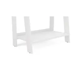 53.14" Delta 4 Shelf Bookshelf White - Polifurniture