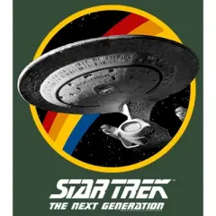 Junior's Star Trek: The Next Generation Rainbow USS Enterprise Circle Galaxy Stars Festival Muscle Tee