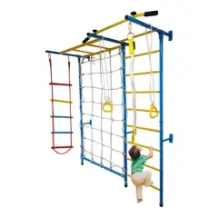 Funphix 7 In 1 Swedish Ladder Wall Gym Set - Large