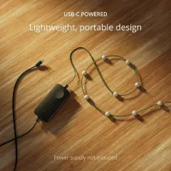Twinkly Strings USB-C  100 Pearl-shaped RGB LEDs Green Wire USB-C