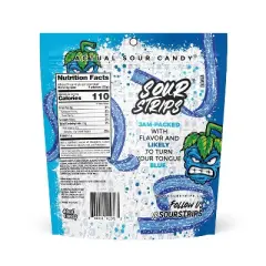 Sour Strips Blue Raspberry Candy Party Pack - 10.2oz
