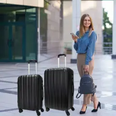 World Traveler Kemyer Quest 29-Inch Hardside Lightweight Expandable Spinner Suitcase Luggage