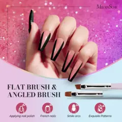 MelodySusie Color Nail Art Brushes Set (6Pcs)