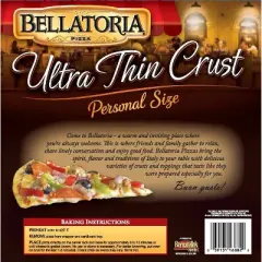 Bellatoria Personal Size Thin Crust Supreme Frozen Pizza - 7.8oz