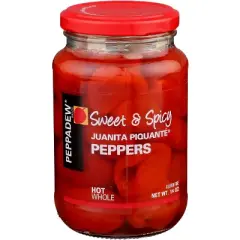 Peppadew Whole Hot Red Peppers - Case of 12 -14 oz