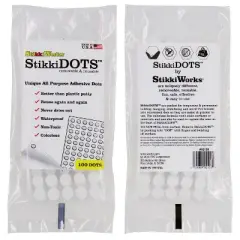 StikkiWorks StikkiDOTS&trade;, Adhesive Dots, 100 Per Pack, 6 Packs