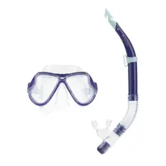 Hawaii Divers Manta Ray Adult Snorkel Combo &ndash; Purple (Unisex)