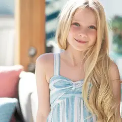 Hope & Henry Girls' Bow Front Wide Leg Jumpsuit, Infant