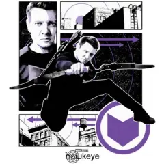 Women's Marvel Hawkeye Graphic Panel Icon T-Shirt