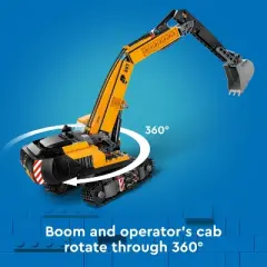 LEGO City Yellow Construction Excavator Toy Digger 60420