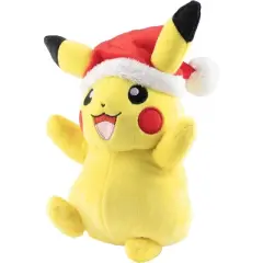 Pok&eacute;mon 8" Pikachu Plush with Red Hat Accessory - Officially Licensed - Generation 1 - Stuffed Animal Toy Figure - Gift Kids, Boys, Girls - 2+