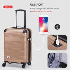 Verdi Luggage 3Pc Hardside Spinner Set (20/24/28)