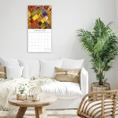 2026 Square Wall Calendar, Quilting, 16-Month Lifestyles Theme with 180 Reminder Stickers (12x12 In)