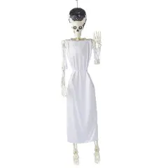 Women's Monster Skeleton Halloween Costume Decoration - White One Size