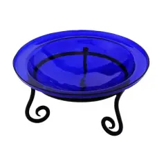 Achla Designs 3" Reflective Crackle Glass Birdbath Bowl