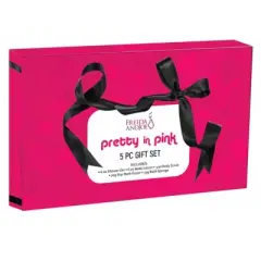 Pretty in Pink 5pc Bath & Body Gift Set &ndash; Lavender Scented Spa Collection in Gift Box &ndash; Shea Butter & Vitamin E
