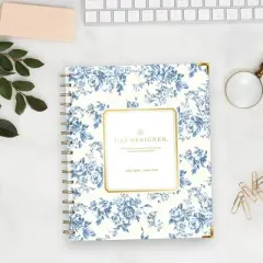 Day Designer 7"x9" 2025-2026 Weekly/Monthly Wirebound Planner Hardcover Belinda Blue