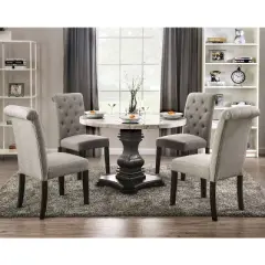 5pc Buckley Dining Set Light Gray - HOMES: Inside + Out
