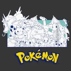 Boy's Pokemon Classic Characters T-Shirt