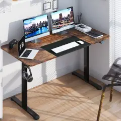Tangkula 55" Electric Standing Desk Height Adjustable Home Office Table w/ Hook