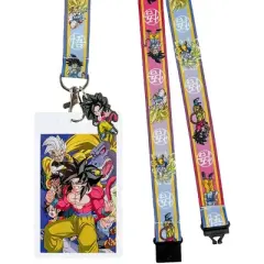 Dragonball GT Lanyard Character Design Breakaway Clear ID Badge Holder Keychain Multicolored