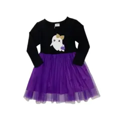Girls Haunting For Treats Polka Dot Tutu Dress - Mia Belle Girls