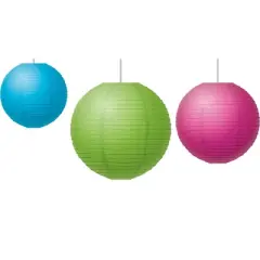 Teacher Created Resources&reg; Brights Paper Lanterns, Pack of 3