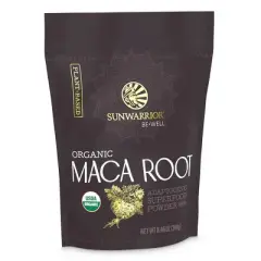 Be Well Organic Maca Root Powder, Potent Adaptogenic Superfood for Natural Balance, Vitality & Overall Well-being, Sunwarrior, 30 servings