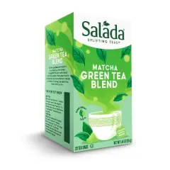 Salada Matcha Green Tea Blend with 20 Individually Wrapped Tea Bags Per Box (Pack of 6)