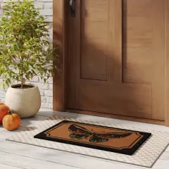 1'6"x2'6" Border Bleak Moth Coir Doormat - Threshold&trade;