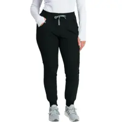 Medgear Women's 4-Way Stretch Jogger Scrubs Pant with 8 Pockets