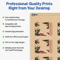 Avery Rounded Jewelry Tags, 1-1/2" x 2", Kraft Brown, 150 Total