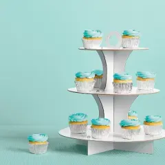 White 3-Tier Cupcake Stand - Spritz&trade;