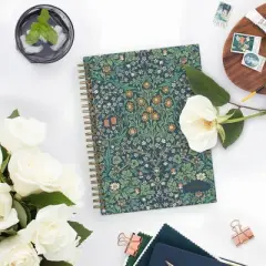 Morris & Co. by Blue Sky 5.875"x8.625" 2026&nbsp;Weekly/Monthly Wirebound Planner Printed Blackthorn Blue