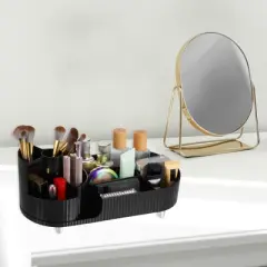 Unique Bargains 360 Degree Rotatable Makeup Organizer