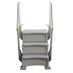 Confer CCXIG In Ground Swimming Pool Grand Entry Curve Steps Stairs System, Gray