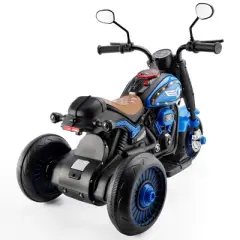 Topteng 3 Wheel 6V Kid Ride On Motorcycle Electric Toy with Colorful Light and Music