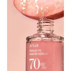 Anua Peach 70 + Niacin Serum (1.01 oz) Reveal Your Peachy Glow | Face Skin Appears Smoother & More Supple