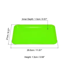 Unique Bargains Plastic Rectangle Fast Food Multi-Purpose Serving Tray