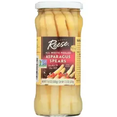 Reese All White Peeled Asparagus Spears - Case of 6 - 11.6 oz