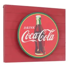 Vintage Coca Cola Metal Backlit LED Wall Sign - American Art Decor