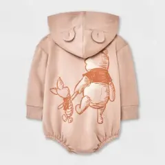 Baby Boys' Winnie the Pooh Sweatshirt Bodysuit - Beige
