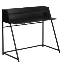 Sapphtopaz Home Office Desks 47.25" L Shaped Desk Morden Computer Desk with Storage Shelves Metal Frame Gaming Desk Office Desk for Home Office